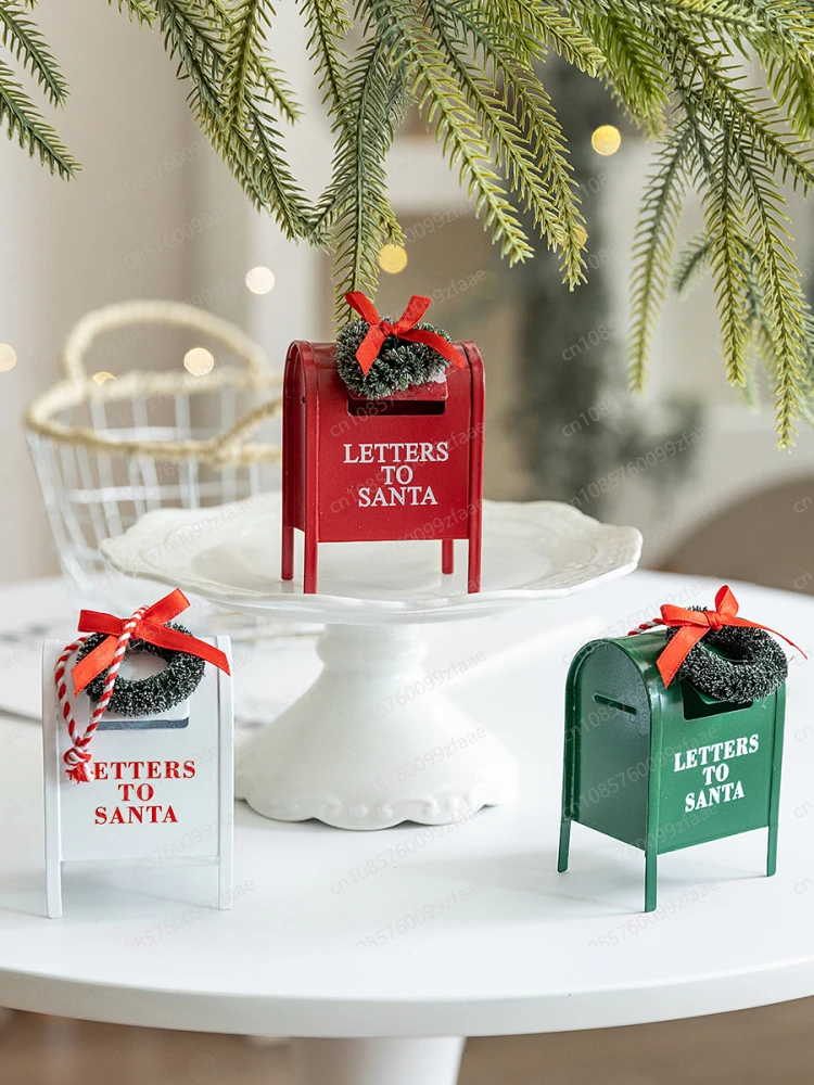 Christmas decoration,Christmas tree atmosphere arrangement pendant, desktop landscaping ornament three-piece set