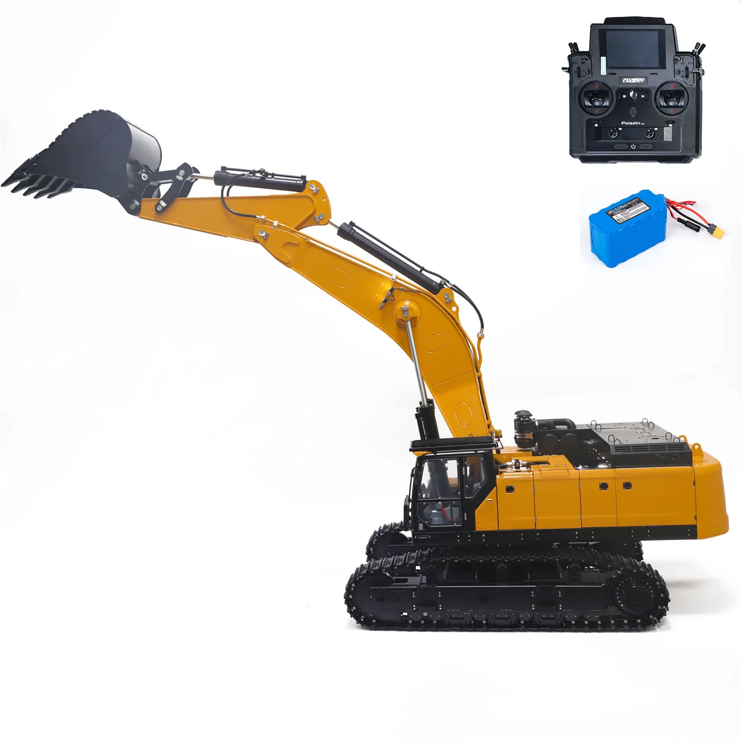 In Stock NEW Arrival Metal KABOLITE 1/14 Hydraulic RC Excavator SY980H Remoted Earth Digger Heavy Machine Trucks Gifts Toys