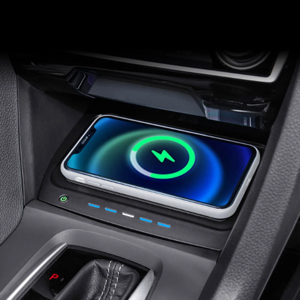 

Car wireless charger Mat For Honda CIVIC 10th gen 2016-2021 Fast charging pad phone holder mobile mount interior accessories