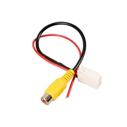 4 Pin Car Male Connector Radio Back Up Reverse Camera RCA Input Plug Cable Adapter Navigation DVD Reverse Accessories for Toyota