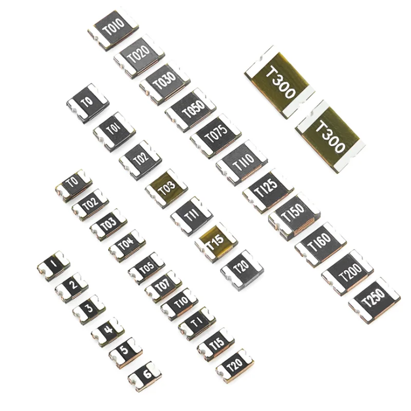 20pcs 1206 SMD Fuse Self-recovering Thermal Fuses 60V/50mA 60V/100mA 60V/120mA 30V/350mA 30V/500mA 16V/1.5A 16V/2A 24V/3A