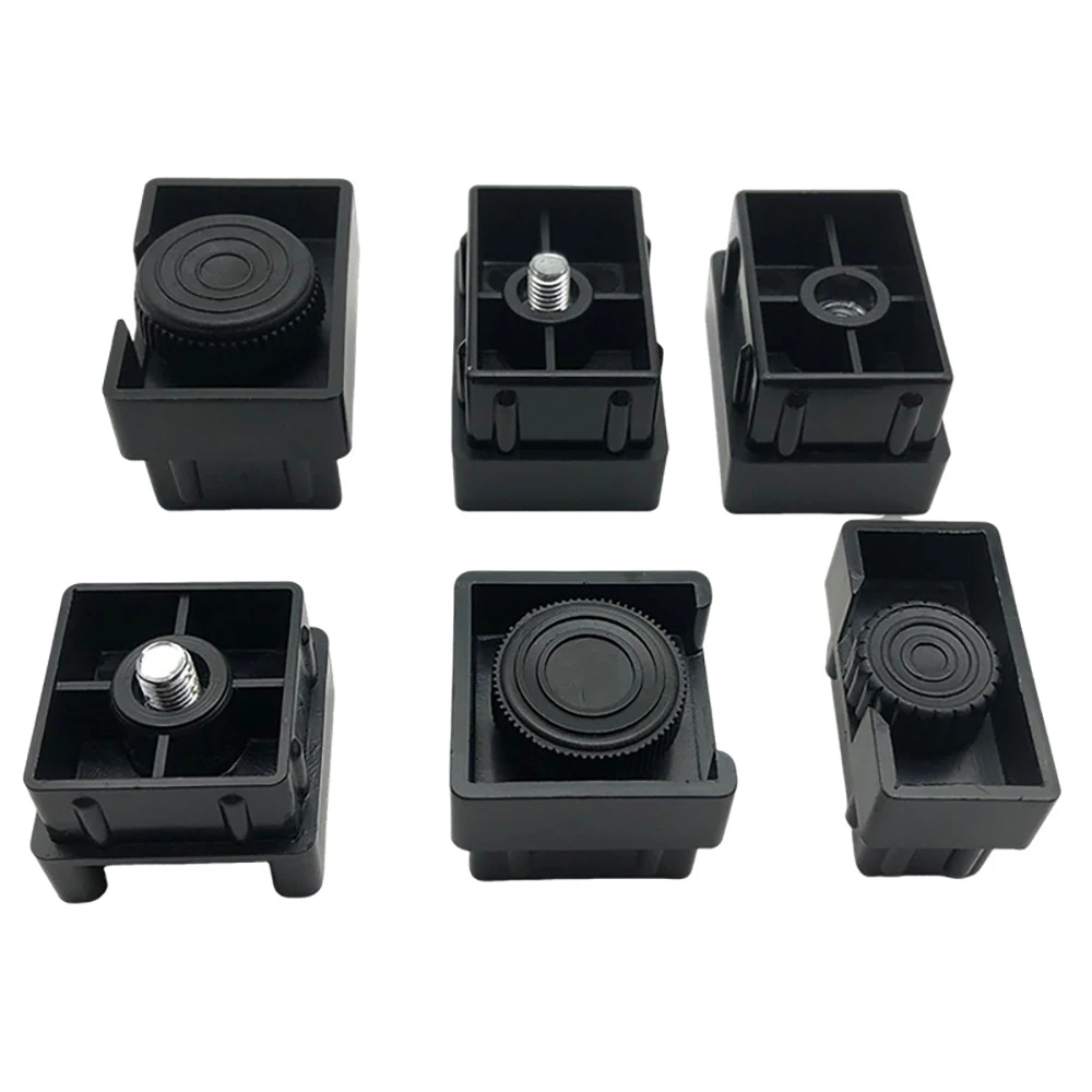 

2-20 шт. квадратных заглушек из АБС-пластика с регулируемым ремешком-фиксатором, внутренняя заглушка для труб из нержавеющей стали с защитной накладкой для ног