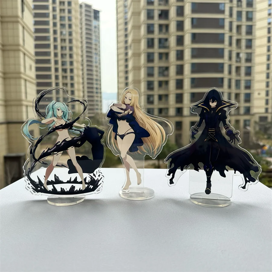 

15cm Cartoon Anime The Eminence In Shadow Character Stand Acrylic Figure Standing Model Plate Desktop Display Cosplay Fans Gift