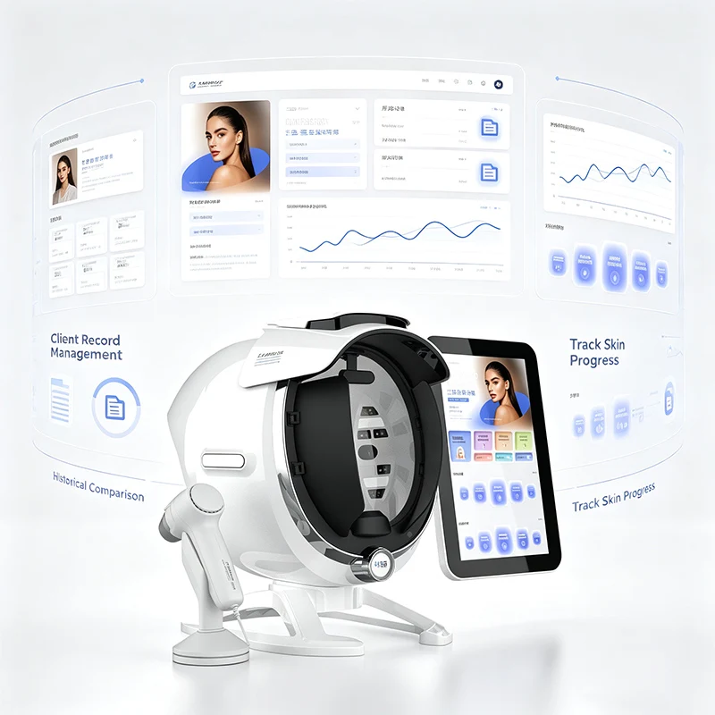 K56 Smart AI Skin Scalp Detector Aesthetic Equipment Wifi Lan Network Supported Microscopic Imaging Device For Commercial Salons