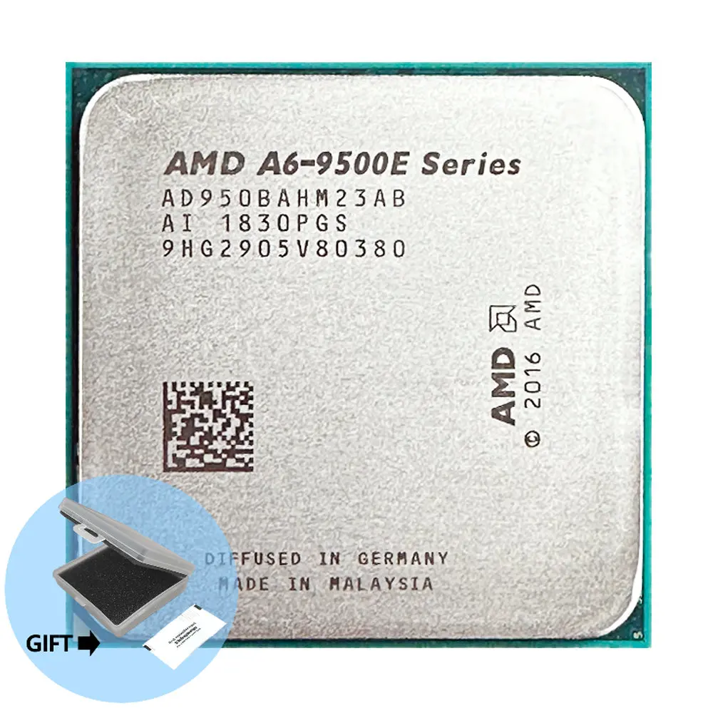 AMD A6-Series A6-9500E A6 9500E 3.0GHz 28nm Dual-Core CPU 35W Processor AD9500AHM23AB Socket AM4 Associated A6 9500