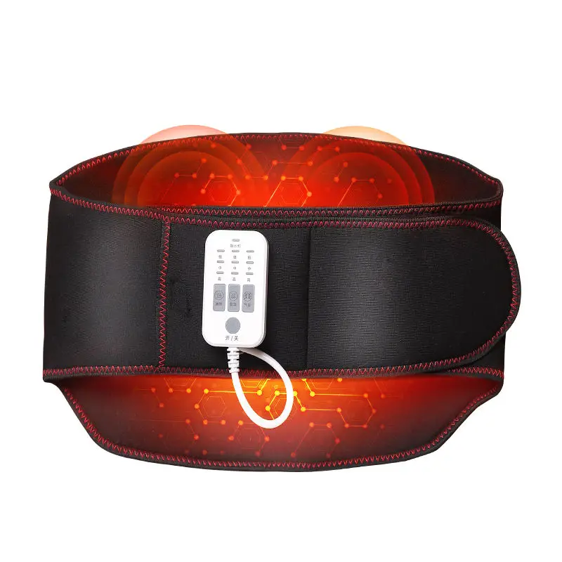 2024 New Heating Waistband Hot Compress Release Lumbar Pressure Vibrating Waist Massager