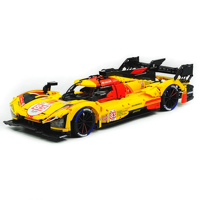 EIKEE Y18080 MOC 기술적 제작 스포츠 차량 블록 모델 레이싱 브릭 퍼즐 DIY 장난감 어린이 크리스마스 선물