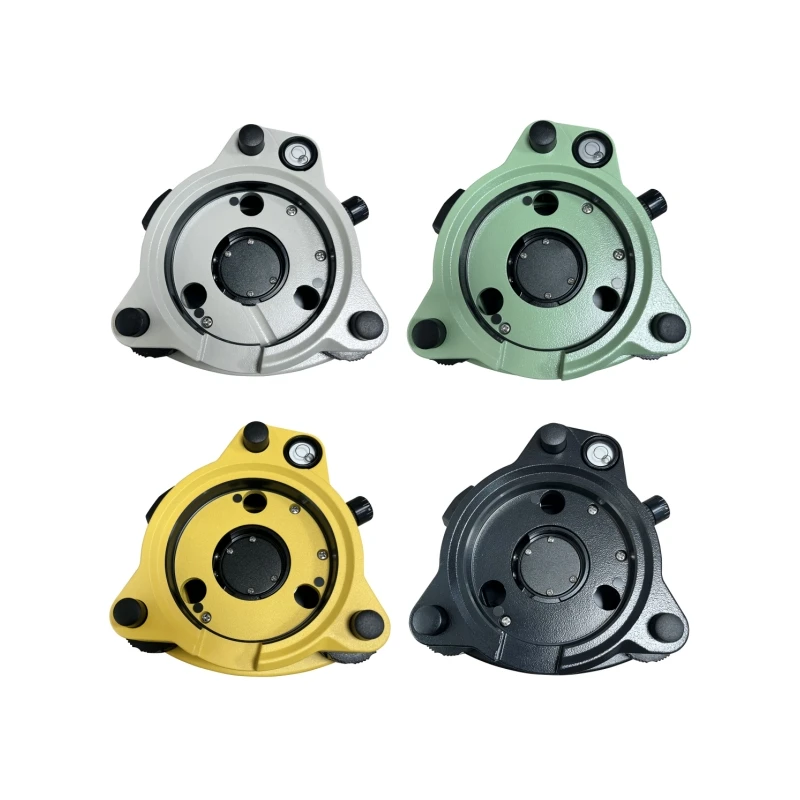 4 Color Three-Jaw Tribrach Tribrach with Optical Plummet for Leica Tripod Surveying Adapter Tribrach for Tripod Mounting GPS