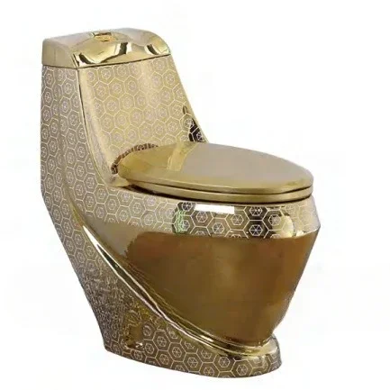 -Electroplated Colored Gold Toilet For Foreign Trade In The Middle East, Saudi Arabia