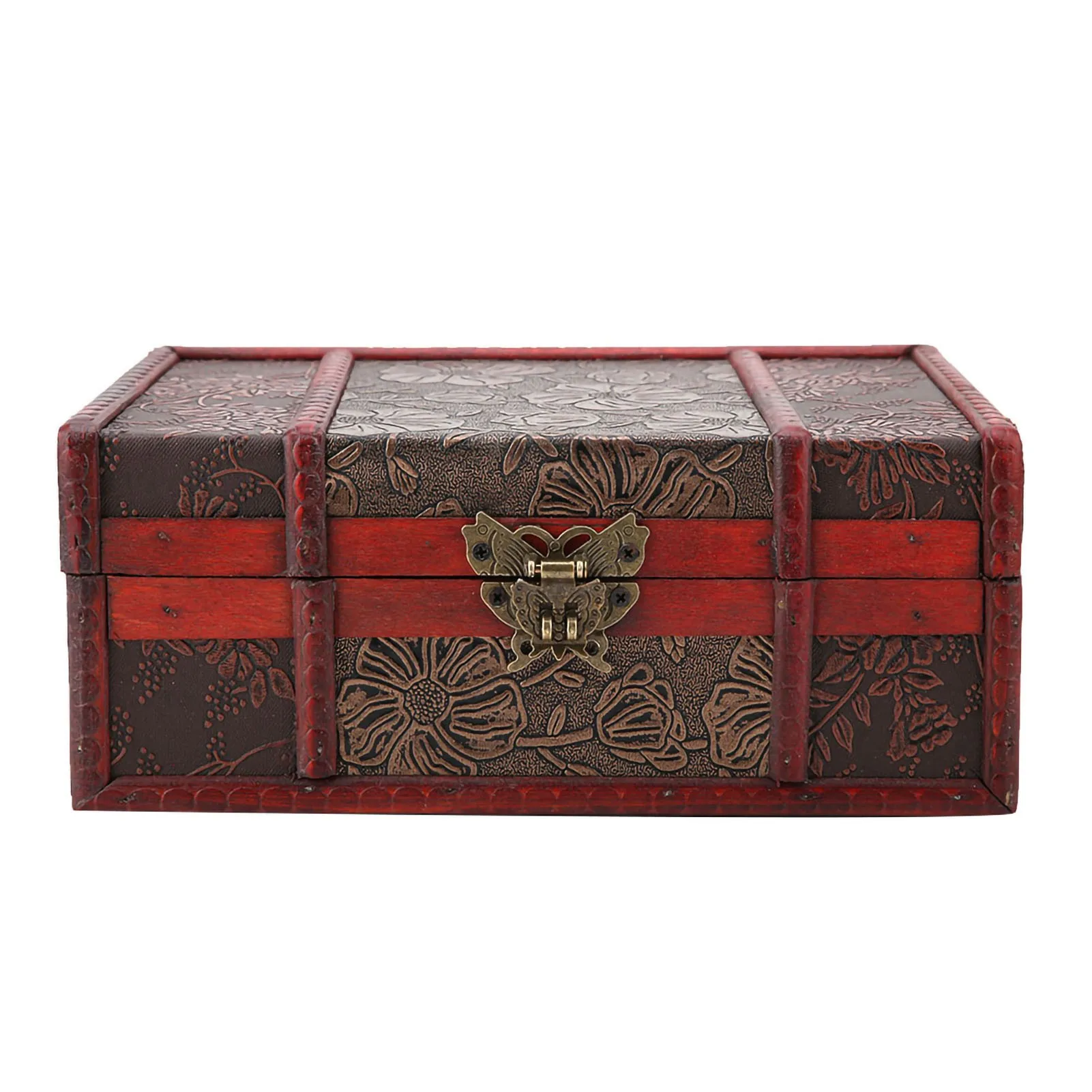 

Vintage Wooden Storage Box Small Size Book Jewelry Storage Box Organizer (#2)