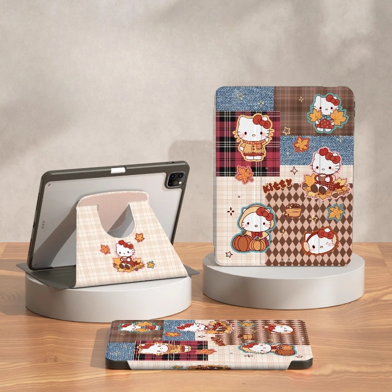 

Hello Kitty For iPad Case Funda ipad 8/9/10 10.2in A16 11in Protective case Air 4 5 10.9in M2 M3 Pro4 5 6 12.9in M4 Tablet Cover