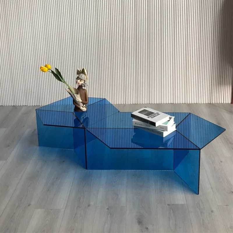 

Acrylic coffee table modern living room transparent low table living room furniture home alien coffee table creative designer