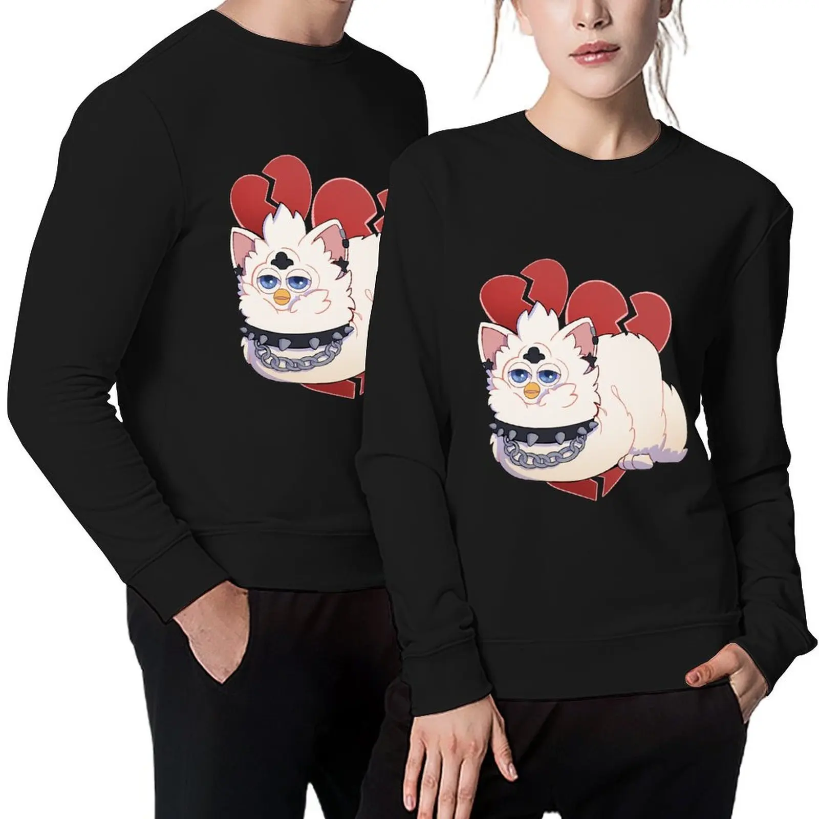 

Clown Furby long furby Pullover men's sweat-shirt set japanese style tracksuits aesthetic clothing new sweatshirt