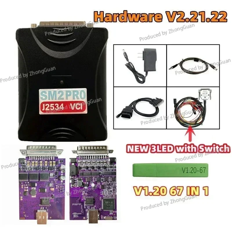 SM 2 Pro J2534 VCI ECU Programmer Read and Write ECU Tool