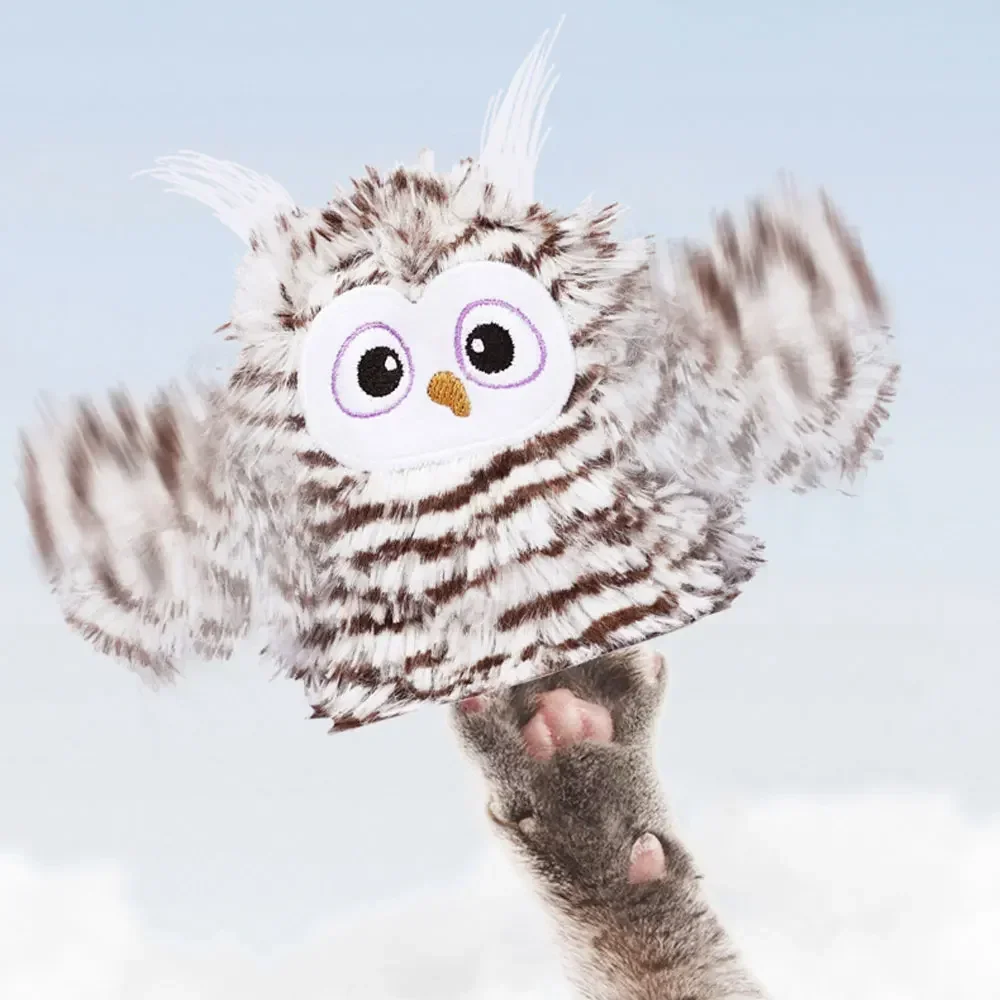 ترفرف الطيور القط لعبة التفاعلية الكهربائية الطيور اللعب السيارات الضرب أجنحة الغمامة تويتيت البومة داخلي القطط الحيوانات الأليفة لوازم مشابك شعر