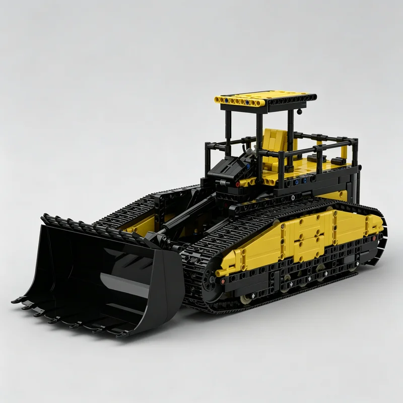 1141PCS MOC City Engineering Vehicle Bull Loader Technical Model Building Blocks DIY Assembly Gifts for Adult Collection Desktop