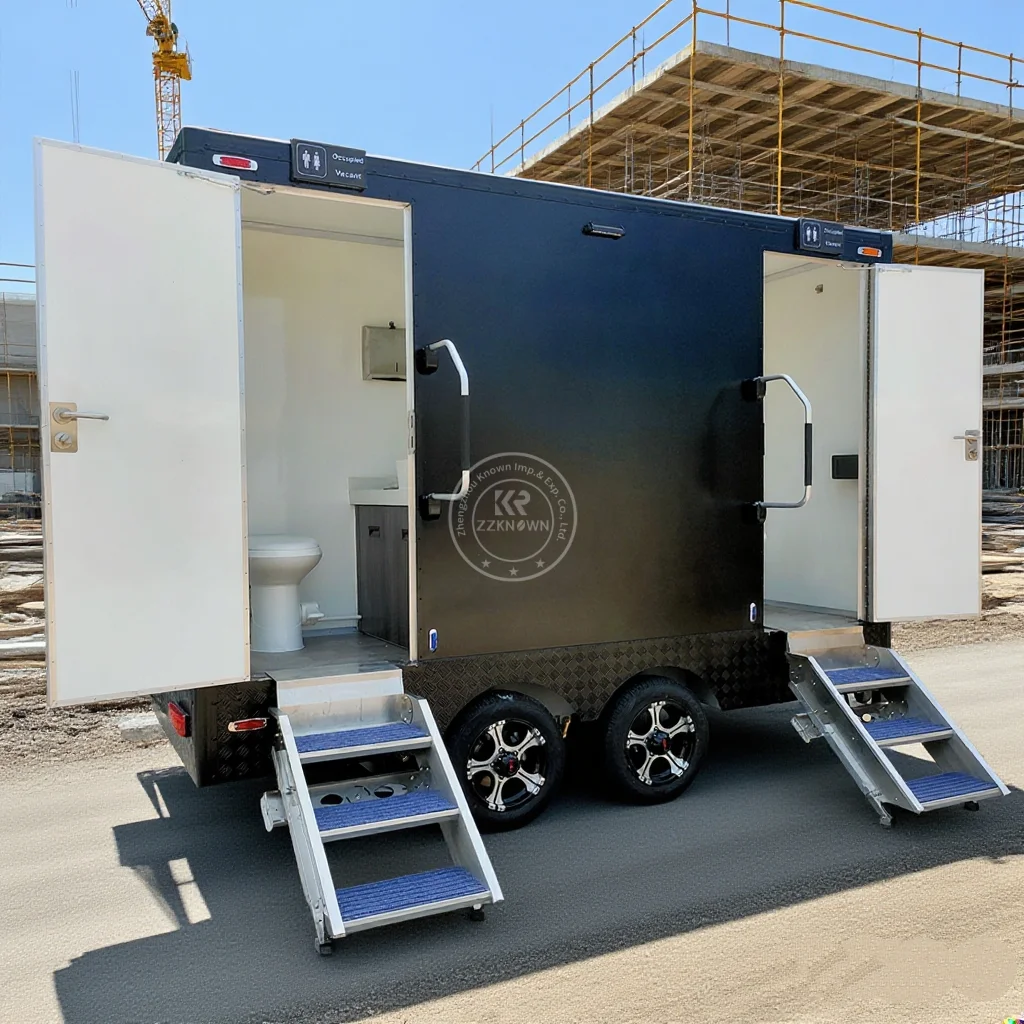 

High Quality Luxury Restroom Convenient Portable Washroom Trailers Toilet Trailers Restroom Trailer