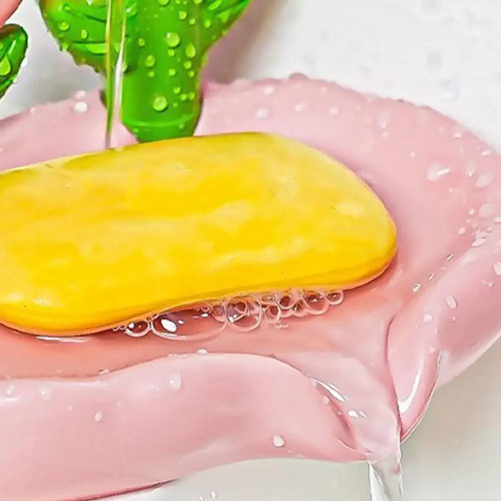 Bathroom Dish 1/2pcs Flower Holder Quick Drain Tray Plastic Shampoo Bar Container Bathroom Kitchen Floral Dish Countertop