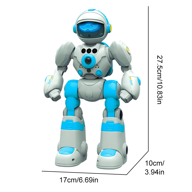 2.4G Remote Controlled Robot, Intelligent Programming Gesture Sensing Dancing Singing Puzzle Toys Excluding regular batteries