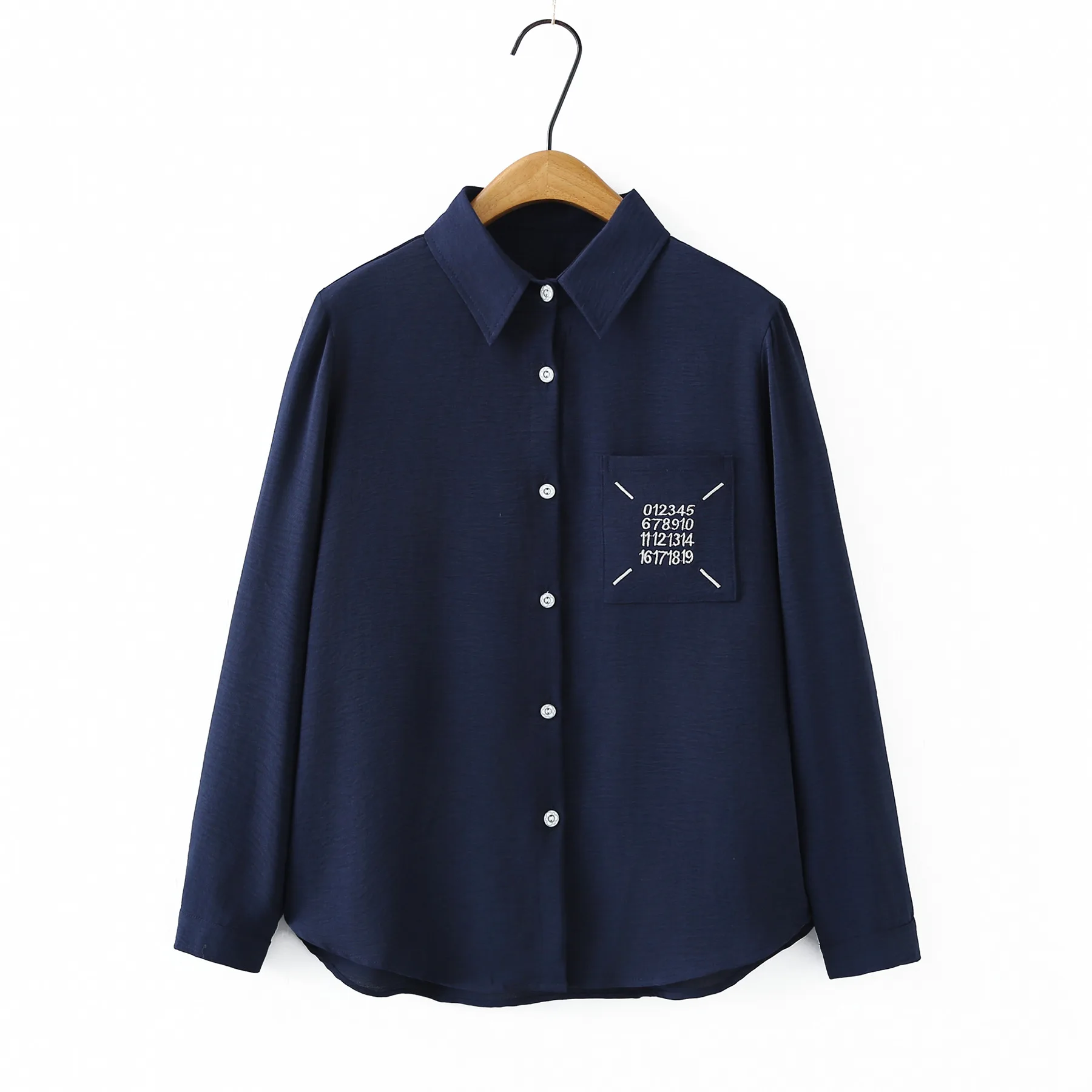 XXXXL Mode Übergröße Damenkleidung Blusen Eisseide Langarm-Hemd 2026 Frühling Besticktes Oberteil 1213