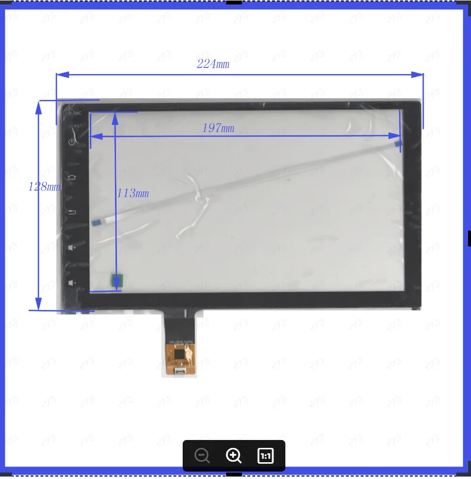 Freeshipping ZP2262-9-J Compatible 10.1inch Capacitive Screen Glass For GPS CAR 224mm*128mm GT911 The Line O