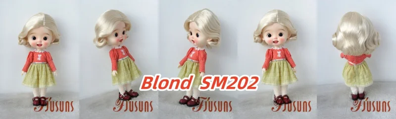 JD338 4-5' 5-6' 6-7' 7-8' 8-9' 9-10' Retro Monroe Wave Synthetic Mohair Doll Wigs 1/8 1/6 1/4 1/3 MSD SD DOD Blythes BJD Hair