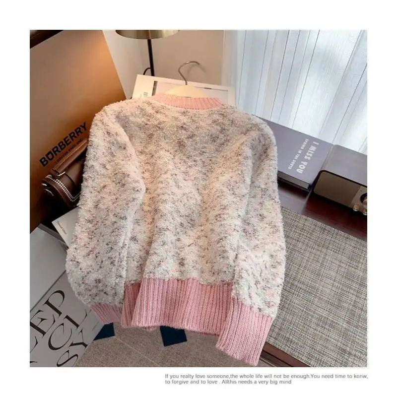 Prinses Mode Vest Vrouw Zoete Lange Mouwen Gebreid Shirt Trui Lente Herfst Jas Ondergoed Dragen Buiten Meisje Cadeau