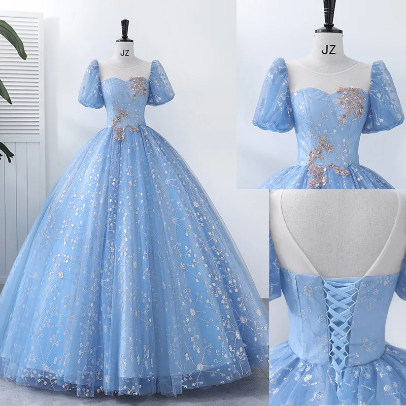 New wedding dress students art test performance vocal beauty solo banquet piano performance annual party Peng Peng dress