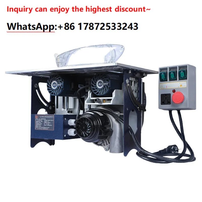 Dust free and brush free mother saw, home decoration oblique cutting woodworking push table saw