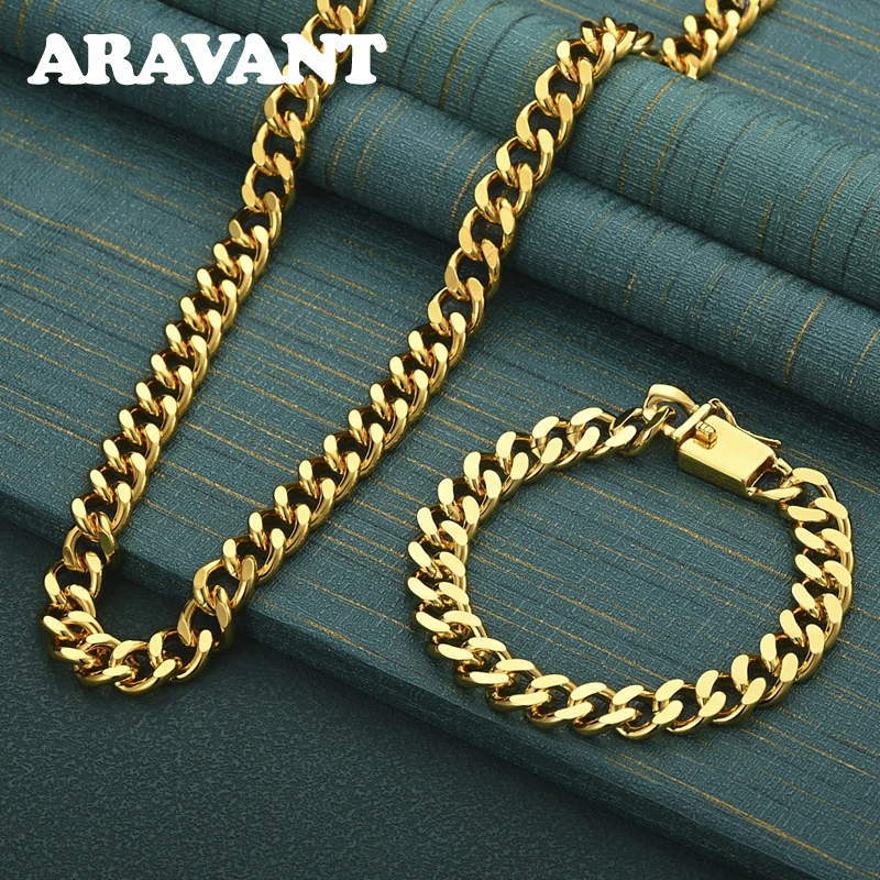 

Набор украшений Aravant из серебра 925 пробы и золота 18 карат, 10 мм, для женщин и мужчин, для вечеринок