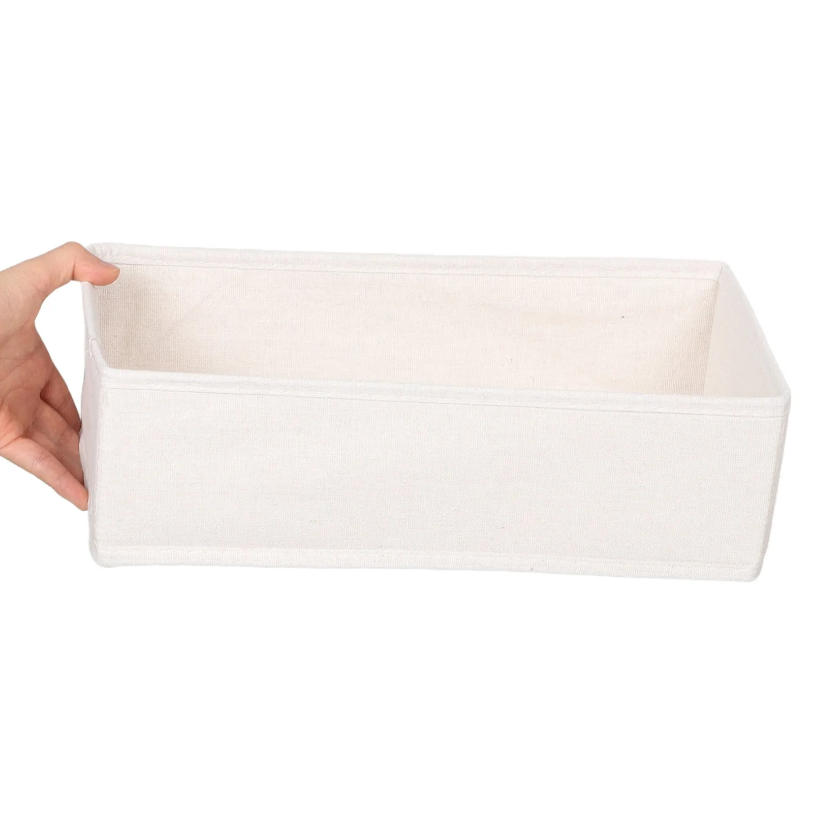 Pojemnik do przechowywania z dużym pojemnikiem, składany, z bawełny i lnu, organizer do szuflady na ubrania, organizer na koszulki, organizer na bieliznę, pojemnik do szafy.