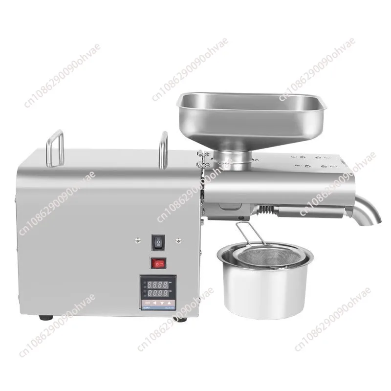 Small and medium household oil press Intelligent temperature control Stainless steel edible oil processing equipment