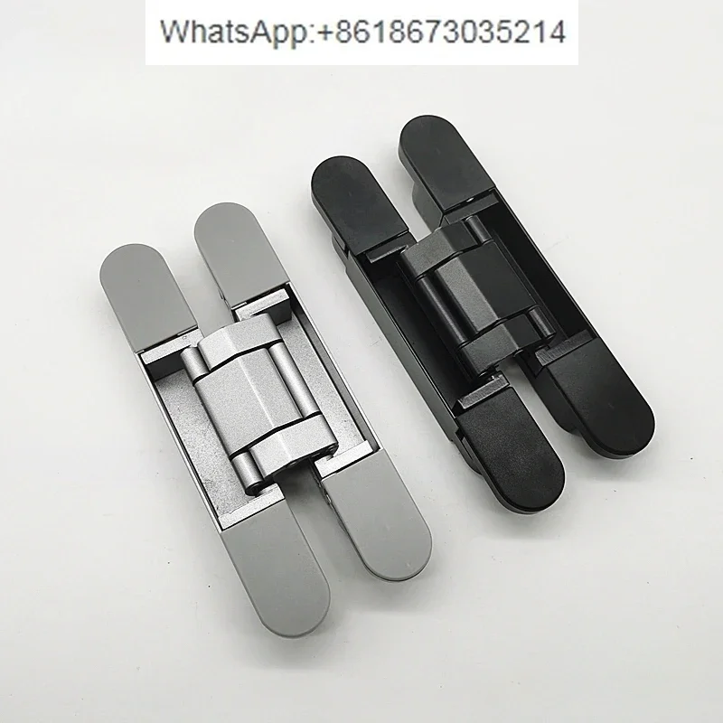 Zinc alloy Hidden three-dimensional adjustable hinge invisible door hidden door wooden   hinge folding   cross hidden hinge