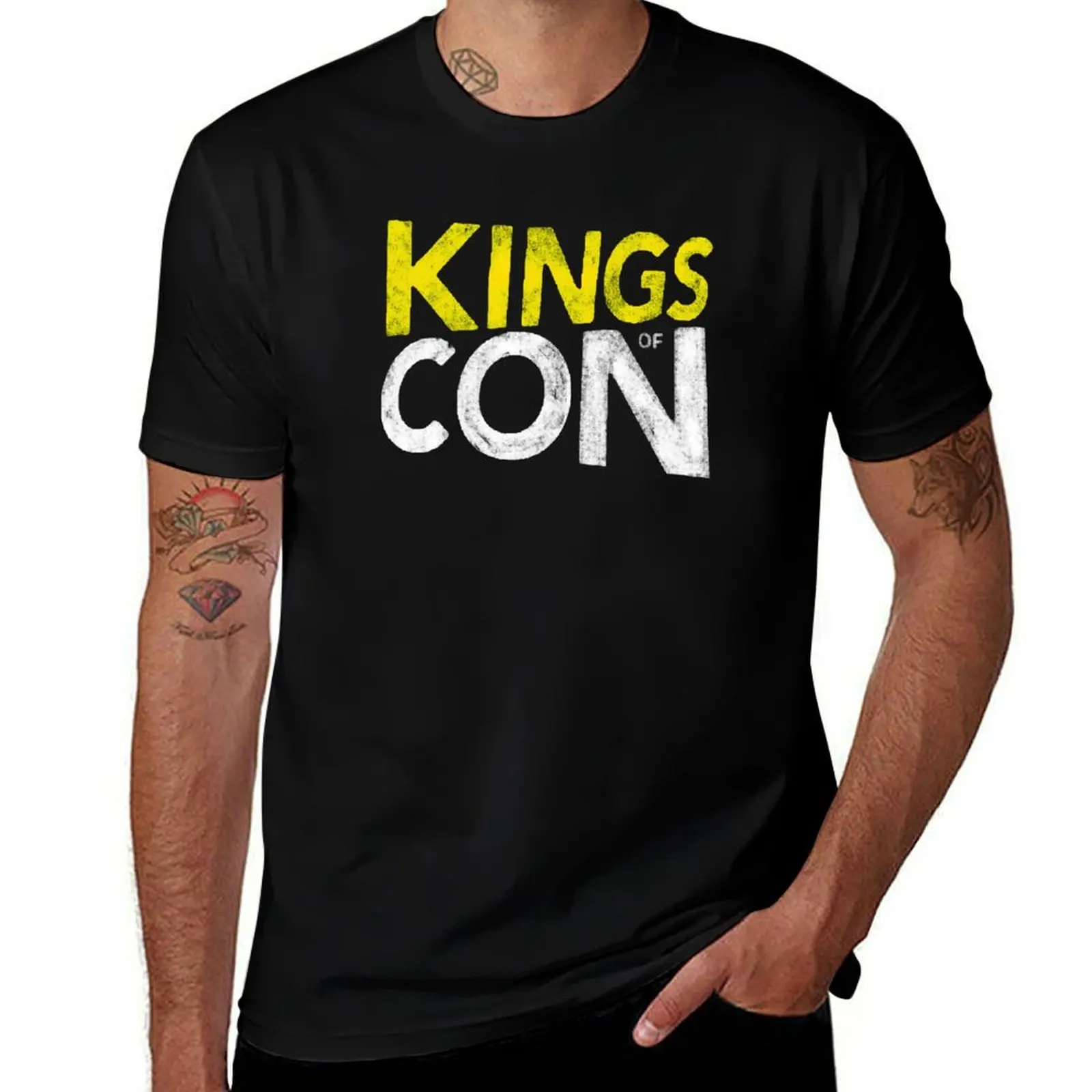 

Kings Of Con logo T-Shirt t shirts for man pack cotton anime t shirts oversize T-Shirt