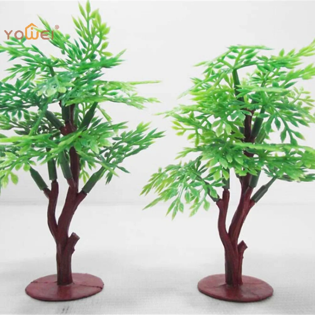 9cm Artificial Nandina Tree Green Tall Plant Fake Banyan Leaves Faux Branches For Home Garden Office Landscape Decor