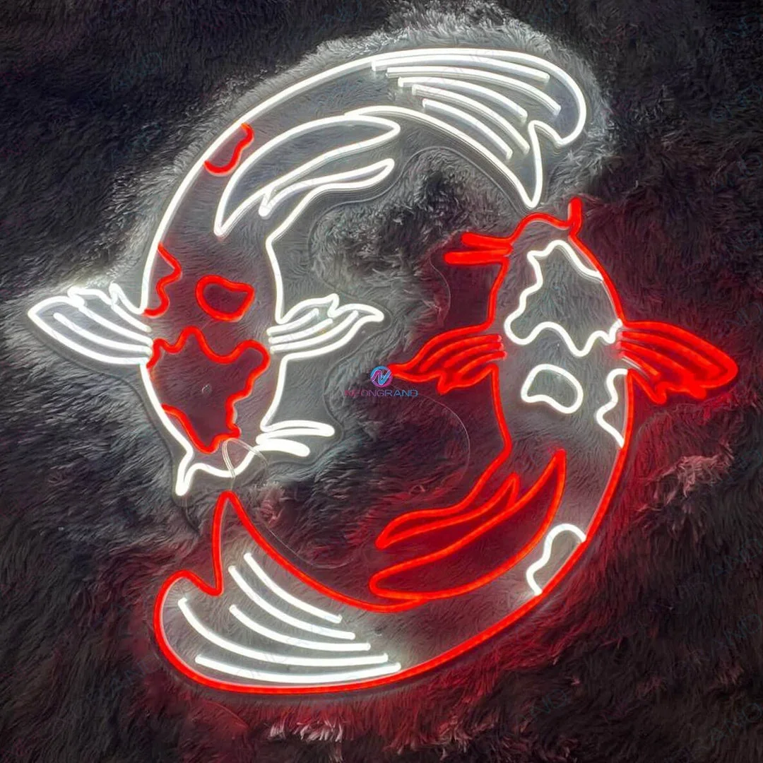 Wholesale Dropshipping Koi Fish Neon Sign Japanese Led Light ODM OEM High Quality Good Price