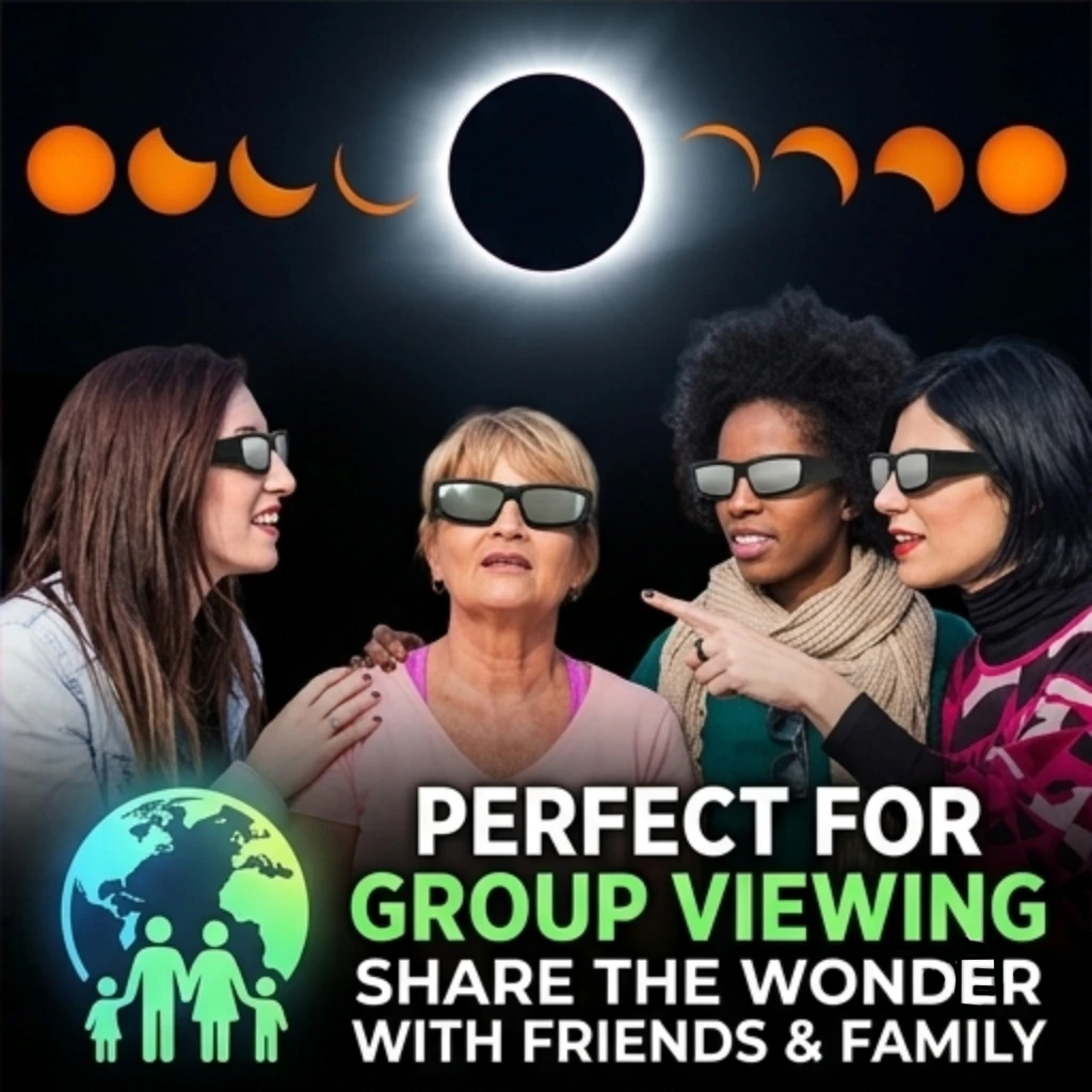 Safe Solar Eclipse Glasses Plastic Frame Professional Solar Viewer Shade For Direct Sun Observation Total Eclipse Eyewear image 2