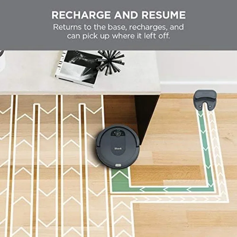 Робот-пылесос D2BShark IQ AV992, идеально подходит для шерсти домашних животных, совместим с Alexa, Wi-Fi, черный