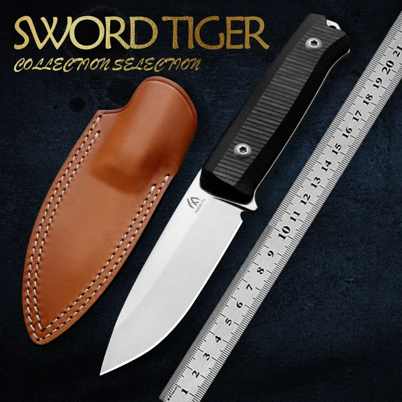 High quality multifunctional fixed blade - outdoor camping, rescue, and emergency survival knife, men's gift