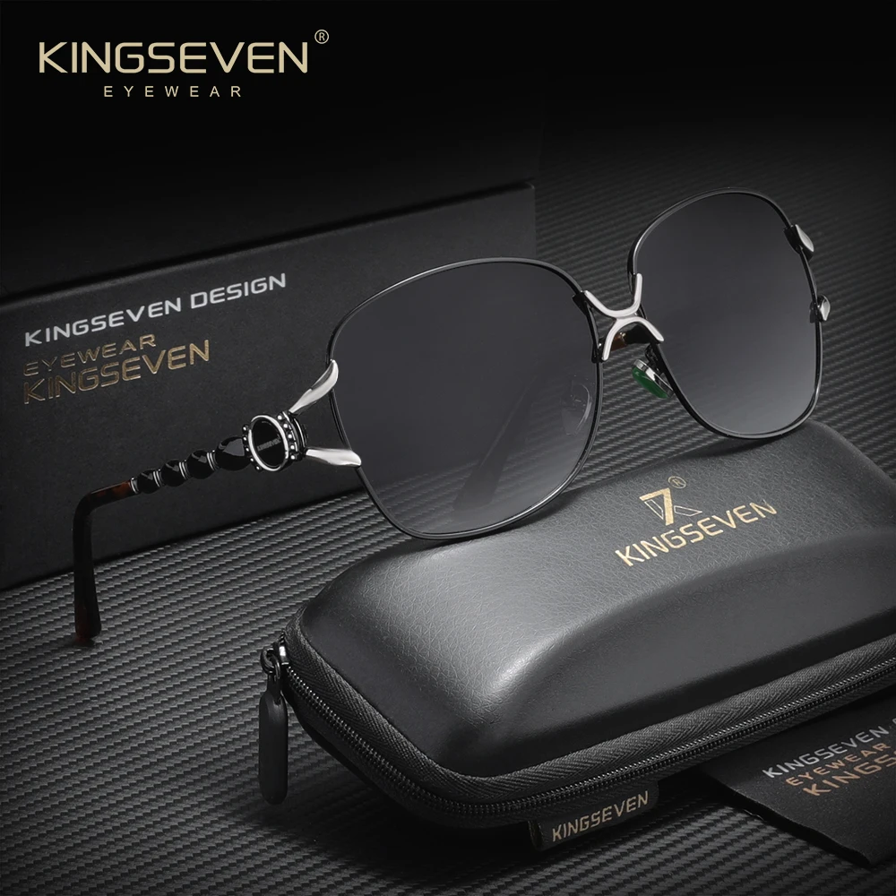 نظارات KINGSEVEN النسائية كبيرة الحجم، تصميم أنيق وأنيق، تجلب تجربة عالية الجودة من الراحة والشباب