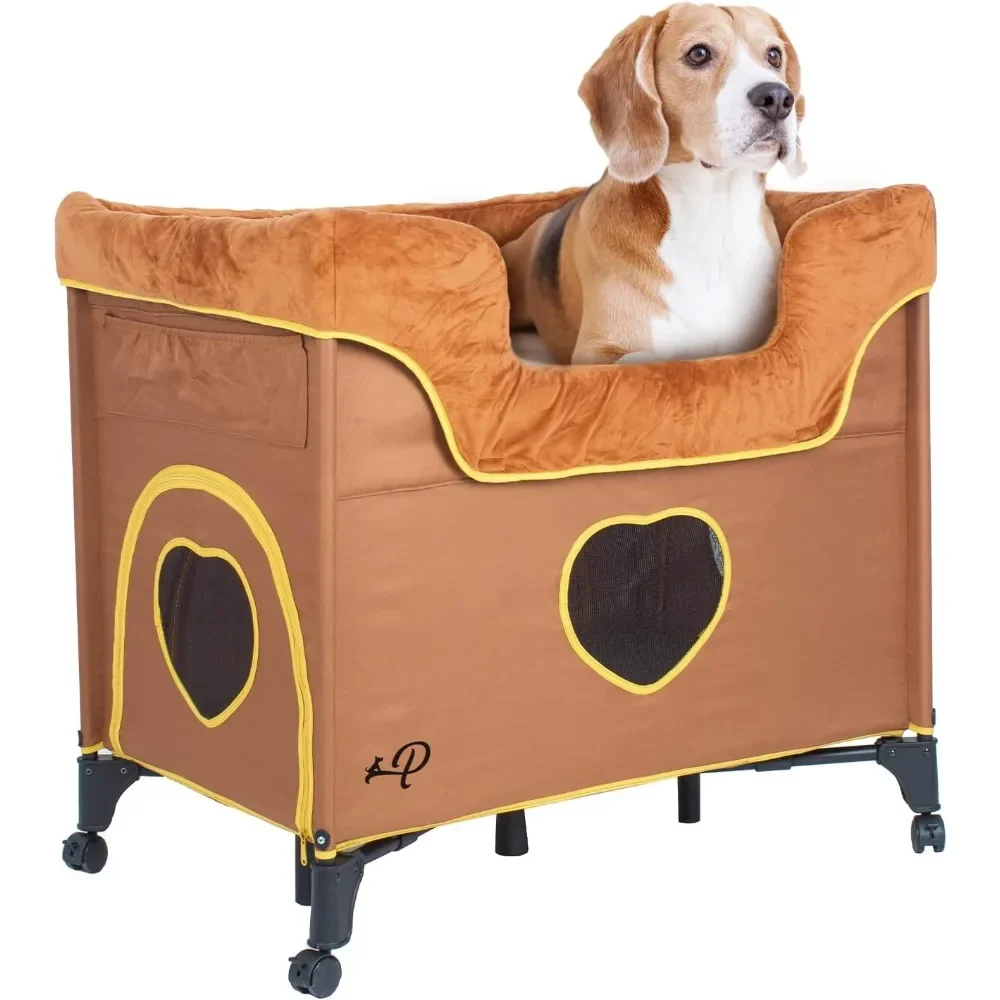 

Petique Bedside Lounge Pet Bed, Bunk Bed for Medium Size Pets 39.0"L x 22.5"W x 33.5"Th|