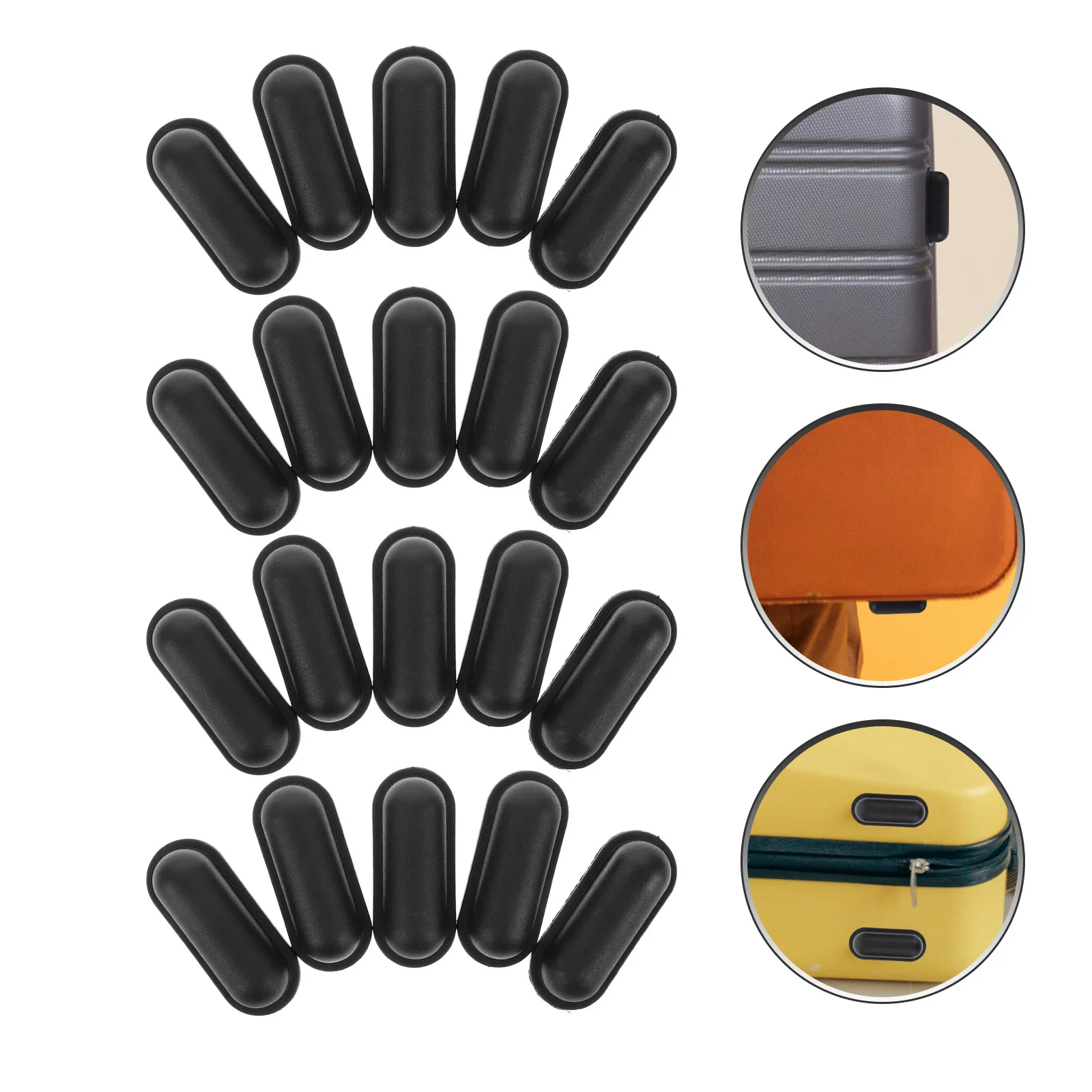 

20 шт. пластиковых ножек-опор для чемоданов, сменные накладки на ножки, противоскользящие подставки для дорожных сумок