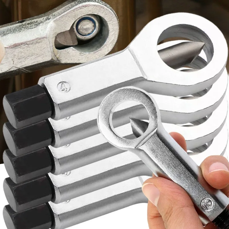 

Rusty Nut Separation Wrench Screw Nut Splitter Remover Steel Wrench Hex Extractor Screw Nut Cutter Heavy-Duty Nuts Splitter Tool