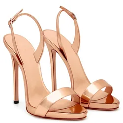 European and American Fashion Cross Tie Sandals, Women's Sexy One Line Strap Slim High Heels, Runway Shoes, Banquet Sandals