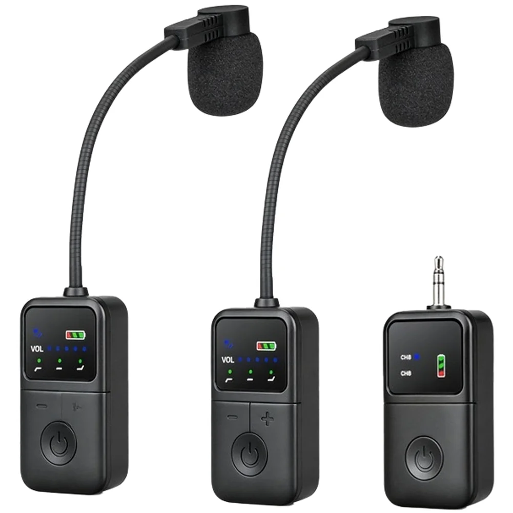 Sax For Guitar Violin Wireless 2.4G Mic System with Active Noise Cancellation 30 Meter Coverage 60Hz-16kHz Sound Range view 2