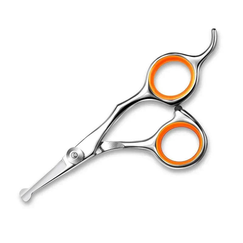 Steel Hair Scissors Professional Dog 1pc Grooming Tools Durable Stainless Pets Cat Scissor Rounded Pet Cutting Tips Safety