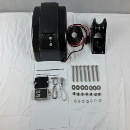 12V Electric Anchor Winch Automatic Anchoring Fit 21kg Anchor Freshwater Yacht Boat Marine Windlass