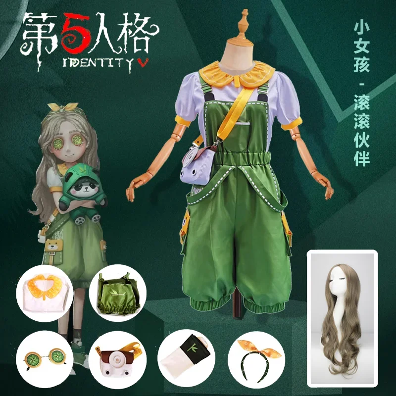 Game Identity V Little Girl Memories Cosplay Costume Survivor Role Play Uniform Halloween Carnival Party Outfit Christmas Prop