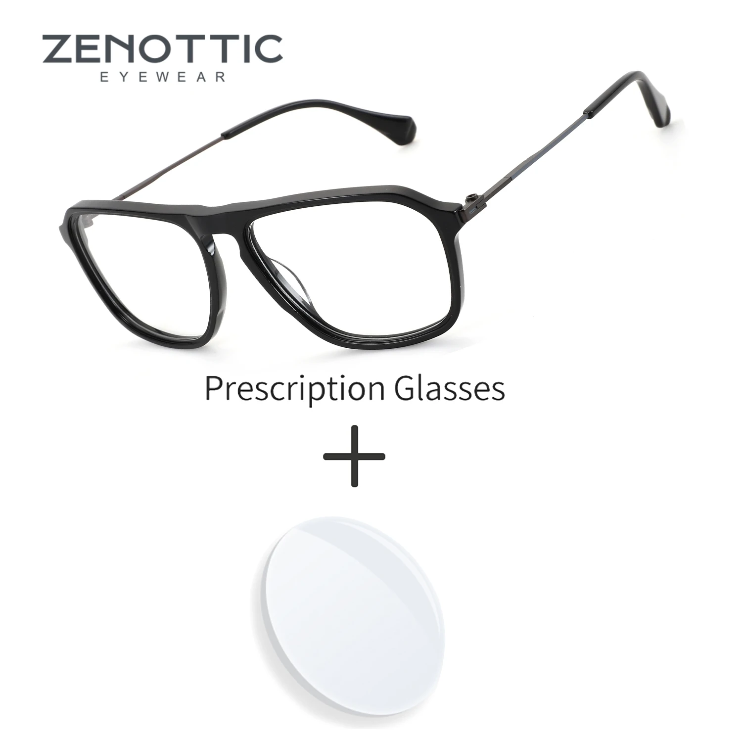 

ZENOTTIC (размер XXL), Новое поступление 2025, мужские прогрессивные очки-авиаторы по рецепту, очки для близорукости, оптические очки-пилоты