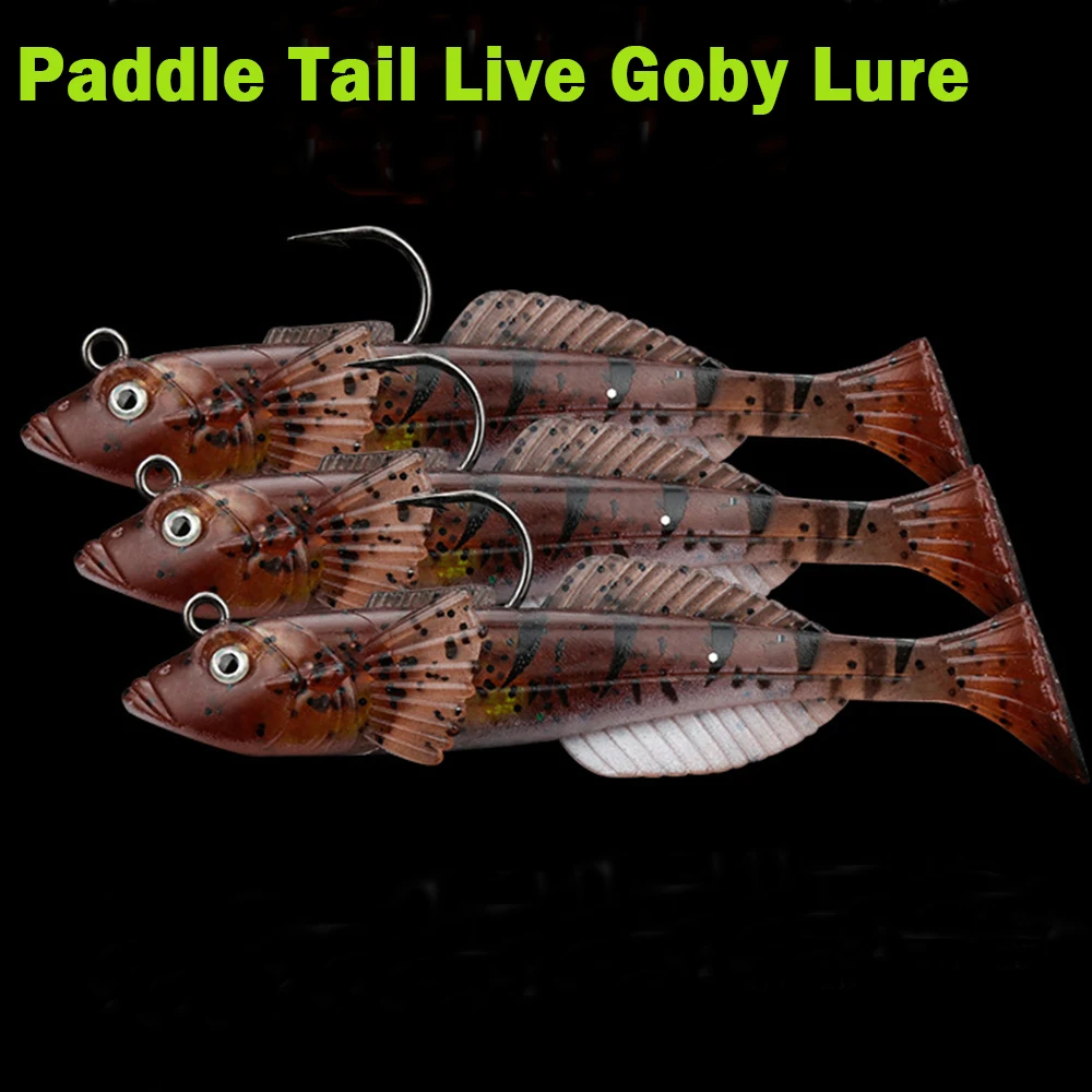 

1/3pcs Paddletail Goby Soft Bait 5/15g Saltwater Fishing Soft Lures Silicone Minnow Wobblers Artificial Bait Bass Tackle Jigs